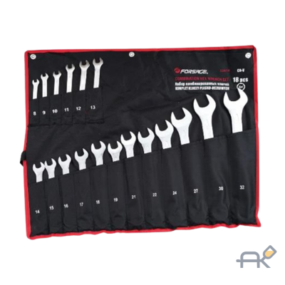 Набор ключей комбинированных 6гр.. 26пр. (6-28. 30. 32мм). на полотне (F-5261H)